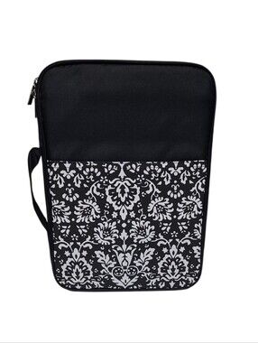 Black & White  Protective Zippered Carrying Case Sleeve with Handle Bag
